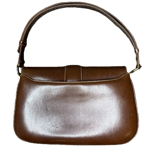Gucci Horse-Bit Brown Smooth Calfskin Leather Vintage Shoulder Bag - Picture 2 of 15